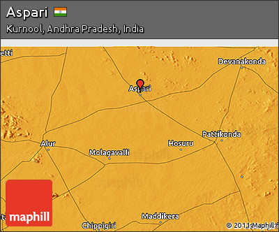 Political 3D Map of Aspari