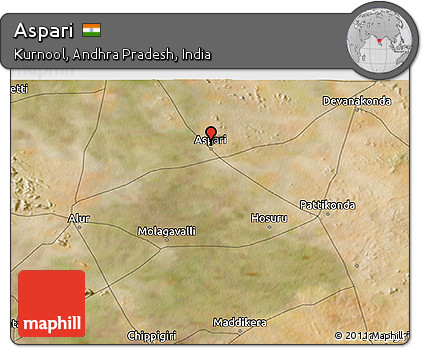 Satellite 3D Map of Aspari