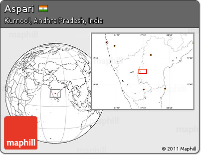 Blank Location Map of Aspari
