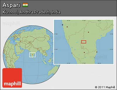 Savanna Style Location Map of Aspari