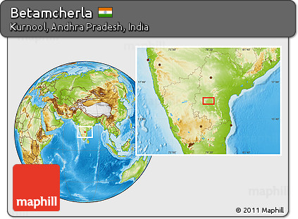 Physical Location Map of Betamcherla