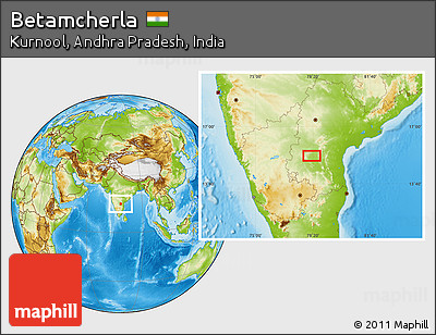Physical Location Map of Betamcherla