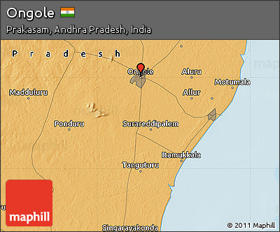 Political Map of Ongole