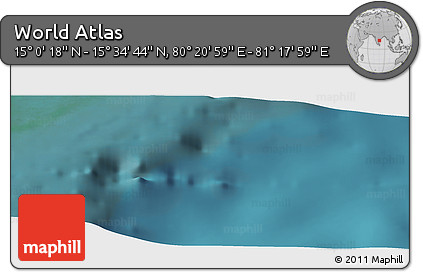 Satellite Panoramic Map of the Area around 15° 17' 31" N, 80° 49' 29" E
