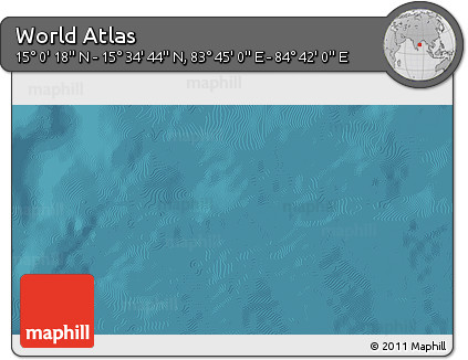 Satellite 3D Map of the Area around 15° 17' 31" N, 84° 13' 29" E