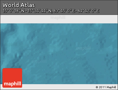 Satellite 3D Map of the Area around 15° 17' 31" N, 84° 13' 29" E