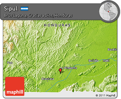 Physical 3D Map of Sipul