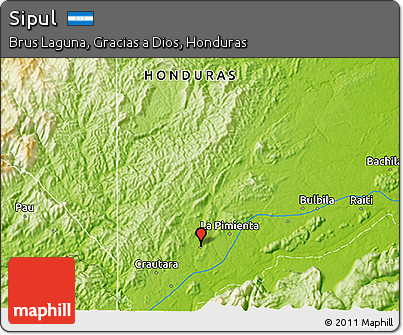 Physical 3D Map of Sipul