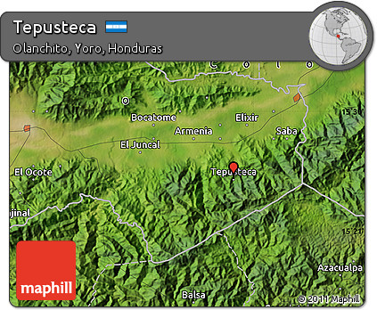 Satellite Map of Tepusteca