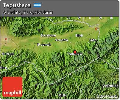 Satellite Map of Tepusteca