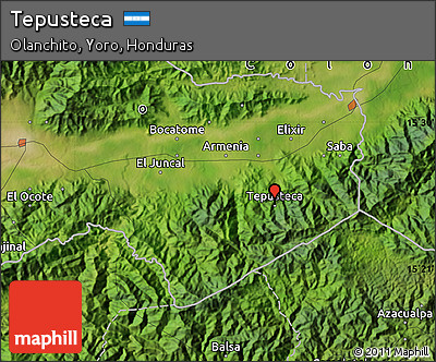 Satellite Map of Tepusteca