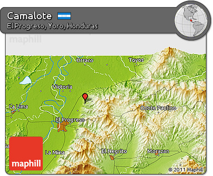 Physical 3D Map of Camalote