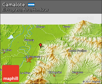 Physical 3D Map of Camalote