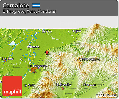 Physical 3D Map of Camalote