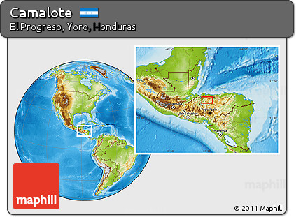 Physical Location Map of Camalote
