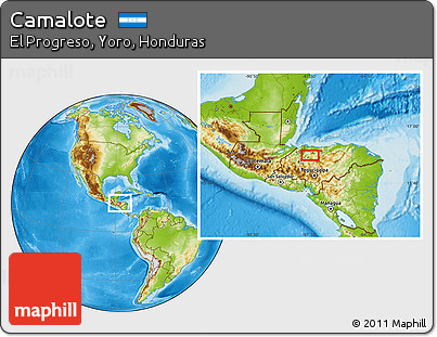 Physical Location Map of Camalote