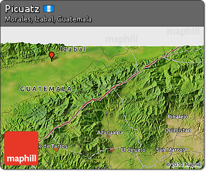 Satellite 3D Map of Picuatz