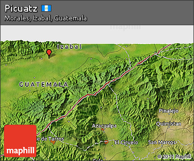 Satellite 3D Map of Picuatz