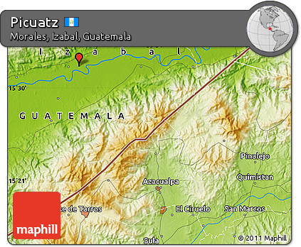 Physical Map of Picuatz