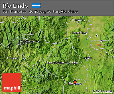 Satellite Map of Río Lindo