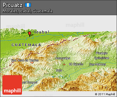 Physical Panoramic Map of Picuatz