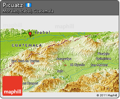 Physical Panoramic Map of Picuatz