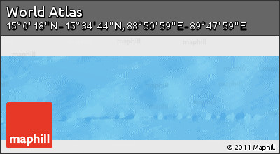 Physical Panoramic Map of the Area around 15° 17' 31" N, 89° 19' 29" E