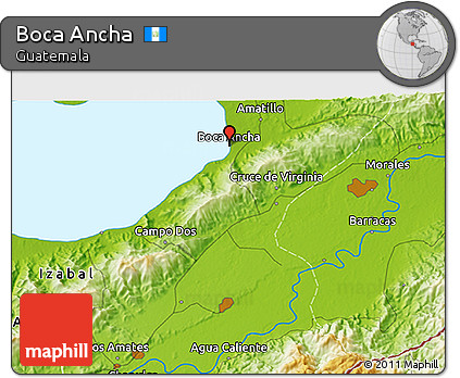 Physical 3D Map of Boca Ancha