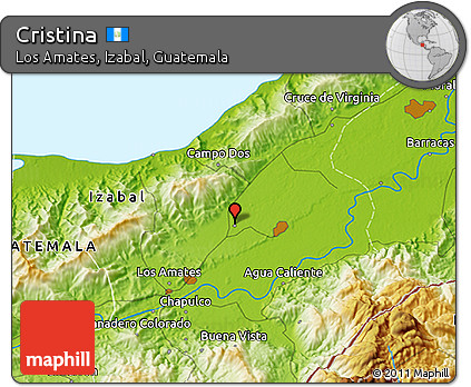 Physical 3D Map of Cristina