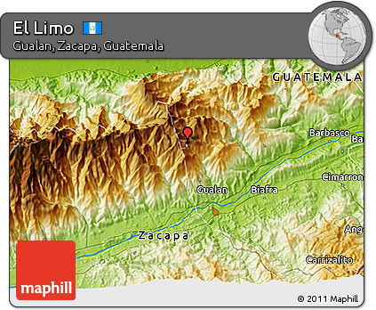 Physical 3D Map of El Limo