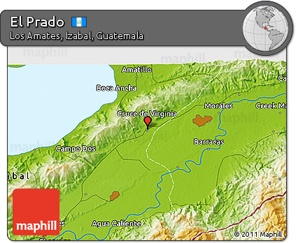 Physical 3D Map of El Prado