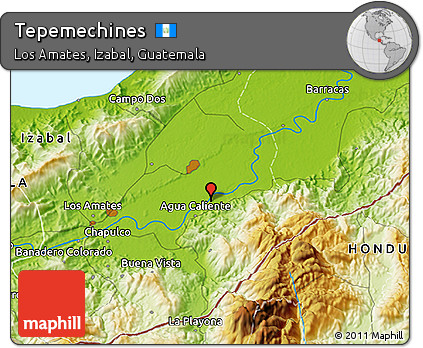 Physical 3D Map of Tepemechines