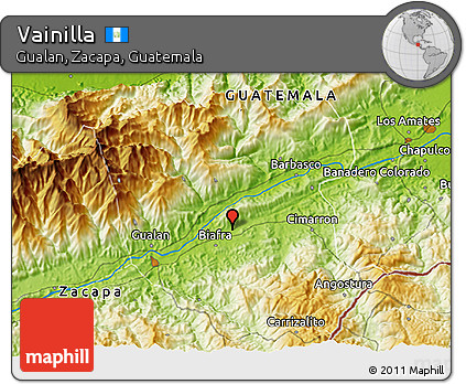Physical 3D Map of Vainilla