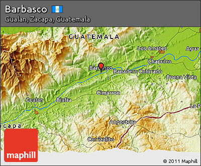 Physical 3D Map of Barbasco