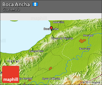 Physical 3D Map of Boca Ancha
