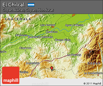 Physical 3D Map of El Chilcal