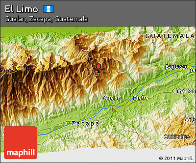 Physical 3D Map of El Limo