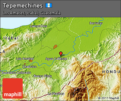 Physical 3D Map of Tepemechines