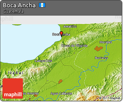 Physical 3D Map of Boca Ancha