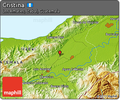 Physical 3D Map of Cristina