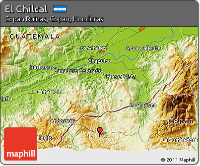 Physical 3D Map of El Chilcal