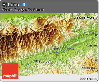 Physical 3D Map of El Limo