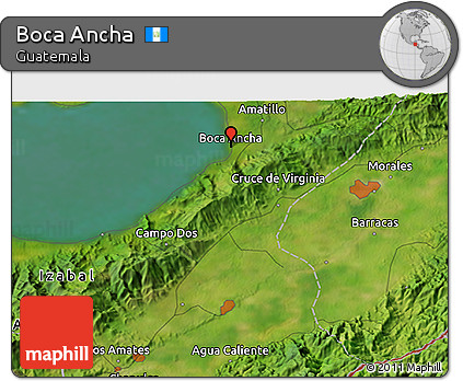 Satellite 3D Map of Boca Ancha