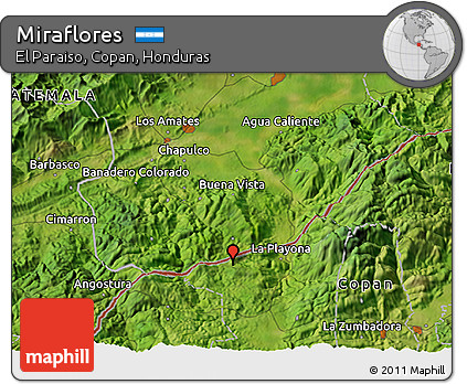Satellite 3D Map of Miraflores