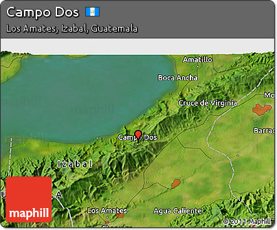 Satellite 3D Map of Campo Dos