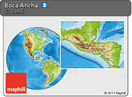 Physical Location Map of Boca Ancha