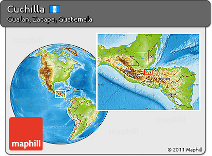 Physical Location Map of Cuchilla