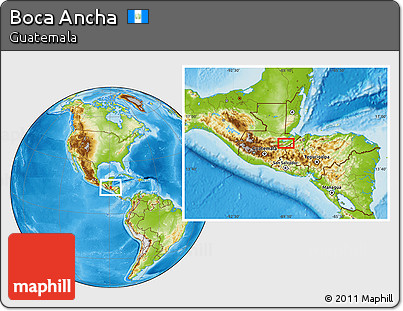 Physical Location Map of Boca Ancha