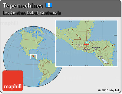 Savanna Style Location Map of Tepemechines