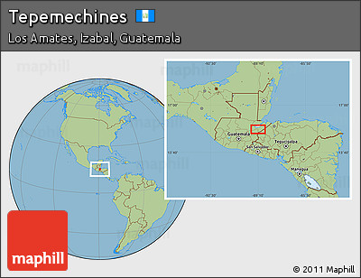 Savanna Style Location Map of Tepemechines